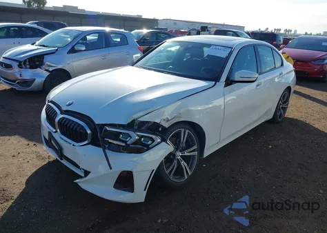 2023 BMW 330I из США, поврежденный, VIN 3MW69FF07P8D60504